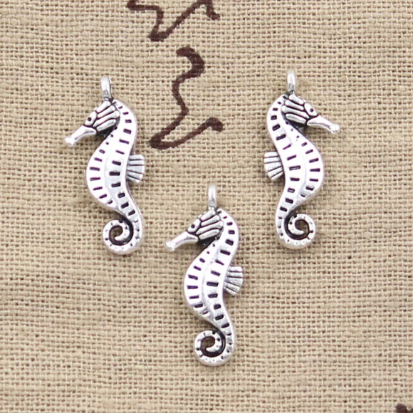 20pcs Charms Seahorse Hippocampus 22x8mm Antique Making Pendant fit,Vintage Tibetan Silver color,DIY Handmade Jewelry
