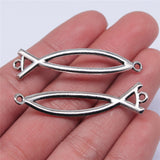 48x10mm 2g Multicolor Jewelry DIY Accessories Wholesale Connector Fish Connector ef5146