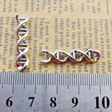 20 Pieces 7*28mm Antique Silver Color Special Gene Charms Necklace Bracelet Pendant Charms For Jewelry Making Earrings Findings