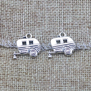 20 Pieces/Lot 17*20mm Antique Silver Plated Alloy Bus Car Train Charms Pendant For Diy Jewelry Making ef4272