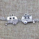 20 Pieces/Lot 17*20mm Antique Silver Plated Alloy Bus Car Train Charms Pendant For Diy Jewelry Making ef4272