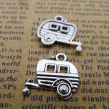 20 Pieces/Lot 17*20mm Antique Silver Plated Alloy Bus Car Train Charms Pendant For Diy Jewelry Making ef4272