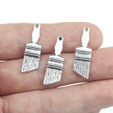 20 Pieces/Lot 27mm*9mm Antique Silver Plated Brush Tool Charms Pendant  DIY Handmade Jewelry Making