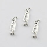 20 Pieces/Lot 8mm*22mm Antique Silver Plated Diy Jewelry Making Musical Horn Trumpet Charms For Jewelry Making