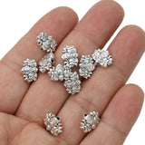 20Pcs Antique Gold Plated Lotus Spacer Beads Vintage Loose Beads for Jewelry Making Bracelet Accessories DIY 8x12mm EF3988