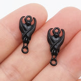20Pcs Halloween bat Charms Jewelry Gothic Punk Pendant DIY Making Earrings Bracelet Necklace Creative Fun Pendant Accessories
