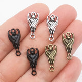 20Pcs Halloween bat Charms Jewelry Gothic Punk Pendant DIY Making Earrings Bracelet Necklace Creative Fun Pendant Accessories