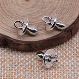 20Pcs/Lot 14x10mm Lovely Baby Nipple Charms For Jewelry Making DIY Jewelry Findings Antique Silver Color Alloy Charms Pendant