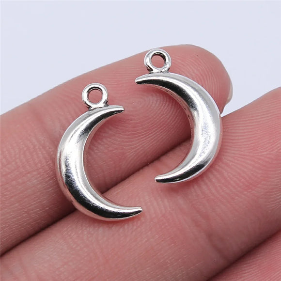 20Pcs/Lot Charm Month 18*10mm Antique Silver Color Pendants Making DIY Handmade Tibetan Finding Jewelry Bracelet Necklace