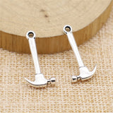 20Pcs/Lot Charms Claw Hammer Tool 19x13mm Tibetan Silver Color Pendants Antique Jewelry Making DIY Handmade Craft