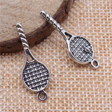20Pcs/Lot Charms Tennis Racket 30x10mm Antique Pendants,Vintage Tibetan Silver Jewelry,DIY For Bracelet Necklace