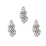 20Pieces 10*22mm Animal Charm Antique Silver Color Jellyfish Charms For Jewelry Making DIY Handmade Craft EF4693