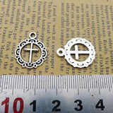 20Pieces 16*20mm Zinc Alloy Fashion Cross Wicca Charms Hollow Necklace Earrings Pendant Accessory Charms For DIY Jewelry Making