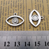 20Pieces 16*21mm Zinc Alloy Fashion Eyes Wicca Charms Necklace Earrings Pendant Accessory Charms For DIY Jewelry Making