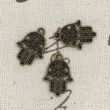 20pcs Charms Hamsa Palm Protection 20x15mm Antique Making Pendant fit,Vintage Tibetan Bronze Silver color,DIY Handmade Jewelry