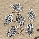 20pcs Charms Hamsa Palm Protection 20x15mm Antique Making Pendant fit,Vintage Tibetan Bronze Silver color,DIY Handmade Jewelry