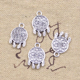 20pcs Charms Native Dream Catcher Chandelier Connector 18x12mm Antique Silver Color Pendants Making DIY Tibetan Finding Jewelry EF4230
