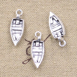 20pcs Charms Ship Boat 22x8mm Antique Silver Color Pendants DIY Crafts Making Findings Handmade Tibetan Jewelry EF3990
