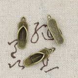 20pcs Charms Slipper Flip Flops 21x7mm Antique Making Pendant fit,Vintage Tibetan Bronze Silver color,DIY Handmade Jewelry