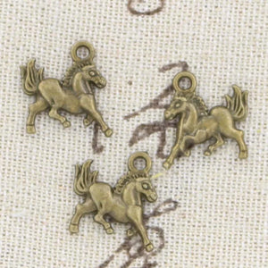 20pcs Charms Steed Horse 19x15mm Antique Silver Color Pendants Making DIY Handmade Tibetan Finding Jewelry