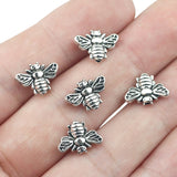 20piece/lot  Antique Silver Color Bumble Bee Honeybee Insects Charms Pendants Beads For DIY Jewelry Making ef4358