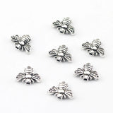 20piece/lot  Antique Silver Color Bumble Bee Honeybee Insects Charms Pendants Beads For DIY Jewelry Making ef4358