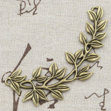 2pcs Charms Olive Branch 87x38mm Antique Pendant fit,Vintage Tibetan Bronze Silver color,DIY For Handmade Jewelry