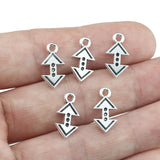 30 Pieces 9*16mm Mixed Alloy Antique Silver Color Arrows Charms Pendant Accessory For DIY Jewelry Making