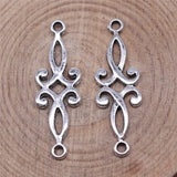30Pcs/Lot 29x9mm Antique Silver Color Connector Charms For Jewelry Making DIY Jewelry Findings h1039