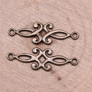 30Pcs/Lot 29x9mm Antique Silver Color Connector Charms For Jewelry Making DIY Jewelry Findings h1039