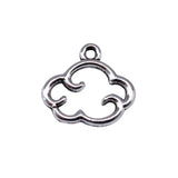 30Pcs/Lot Charm Float Cloud 15*13mm Antique Silver Color Pendants Making DIY Handmade Tibetan Finding Jewelry Bracelet Necklace