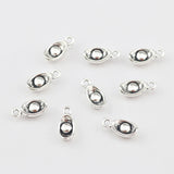 30Pieces 6*12mm 3D Charms Antique Silver Ingot Charm Pendants DIY Crafts Making Findings Handmade Tibetan Jewelry