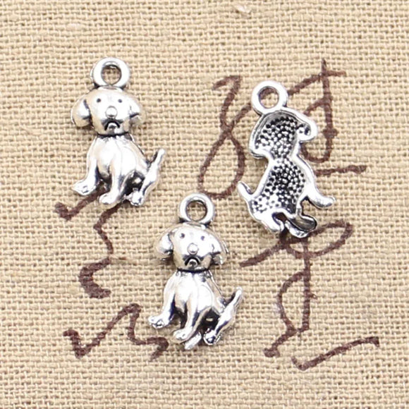 30pcs Charms Dog 16x10mm Antique Making Pendant fit,Vintage Tibetan Silver color,DIY Handmade Jewelry