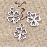 30pcs Charms Luck Irish Four Leaf Clover 17x14mm Antique Making Pendant fit,Vintage Tibetan Bronze,DIY Handmade Jewelry