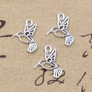 30pcs Charms Magpie Bird 23x17mm Antique Silver Color Pendants Making DIY Handmade Tibetan Finding Jewelry