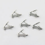 30piece 12*15mm  Piano Shape Musical Instruments Charm DIY Antique Silver Color Jewelry Necklace Keychain Making Craft