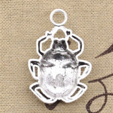 3pcs Charms Bug Beatles Beetle 40x27mm Antique Silver Color Plated Pendants Making DIY Handmade Tibetan Finding Jewelry