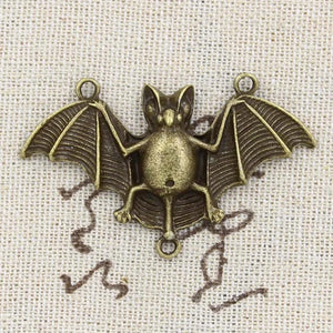 4pcs Charms Bat Vampire Dracula 29x47mm Antique Tibetan Bronze Pendant Findings Accessories DIY Vintage Choker Jewelry