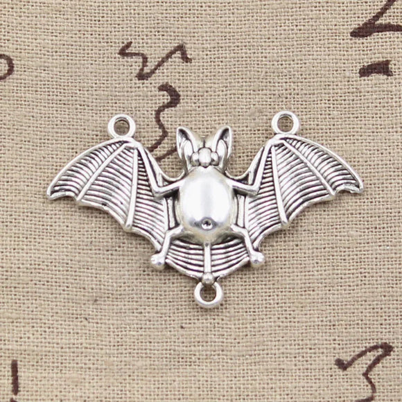 4pcs Charms Bat Vampire Dracula 29x47mm Antique Tibetan Bronze Pendant Findings Accessories DIY Vintage Choker Jewelry