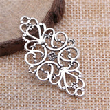 5Pcs/Lot 41x25mm Filigree Connector Motif For Bracelet Making Connector Flower Charms For Jewelry Making