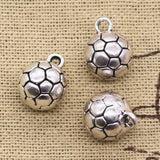 5pcs Charms 3D Football Volleyball  Basketball 15x11x11mm Pendant Making fit,Vintage Tibetan Bronze,DIY Findings Jewelry