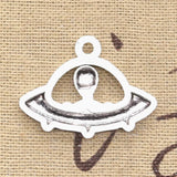 6pcs Charms Alien ET Believe Spaceship 23x30mm Antique Making Pendant fit,Vintage Tibetan Bronze,DIY Handmade Jewelry