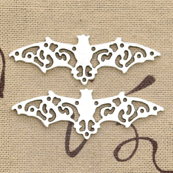 6pcs Charms Fly Bat 56x19mm Antique Pendant Fit Vintage Tibetan Bronze Silver Color DIY Handmade Jewelry