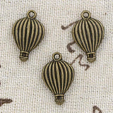 10pcs Charms Hot Air Balloon 21x13mm Antique Silver Color Pendants Making DIY Handmade Tibetan Finding Jewelry EF4105