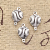 10pcs Charms Hot Air Balloon 21x13mm Antique Silver Color Pendants Making DIY Handmade Tibetan Finding Jewelry EF4105