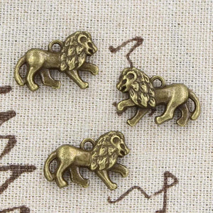 10pcs Charms Lion 15x22mm Antique Making Pendant fit,Vintage Tibetan Bronze Silver Color ,DIY Handmade Jewelry