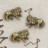 10pcs Charms Lion 15x22mm Antique Making Pendant fit,Vintage Tibetan Bronze Silver Color ,DIY Handmade Jewelry