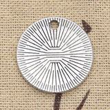 6pcs Charms Plates She Believed She Could So She Did 22x22mm Antique Silver Color Pendants Making DIY Handmade Tibetan Finding