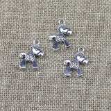 8 Pieces 16*24 mm Antique Silver Color Mixed Alloy Whirligig Horse Crown Charms Pendant Accessory For DIY Jewelry Making