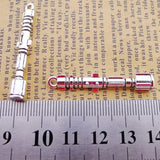 8Pcs 8*40mm Antique Silver Color Iron Tower Charms Special Necklace Handcraft Pendant Accessory Charms For Jewelry Making